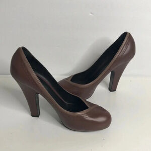 BOTTEGA VENETA BROWN Leather Heels